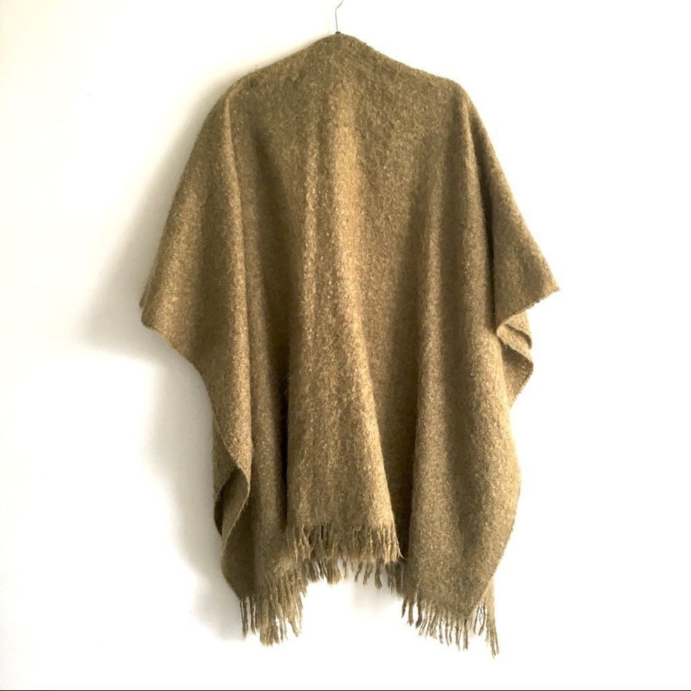 Careta France Mohair Wrap Shawl Cardigan Green - Picture 3 of 6